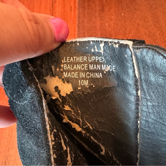 Black ankle boots with fringe size 10 - Picture 5 of 5